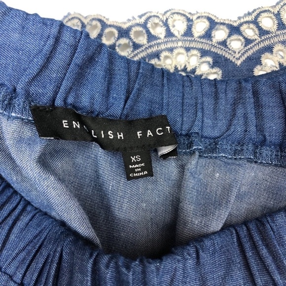 English Factory Boho Embroidered Top Off Shoulder - Picture 9 of 10